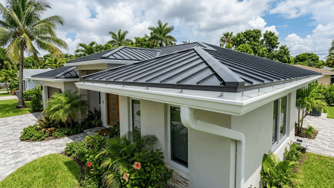 Best Rain Gutters for Metal Roofs in South Florida Homes
